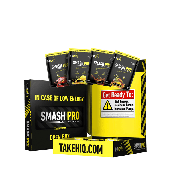 32-li Smash Pro – 4 fərqli aroma ilə enerji, dözümlülük, fokus; praktik ölçü ilə intensiv məşqlərdə maksimum performans.