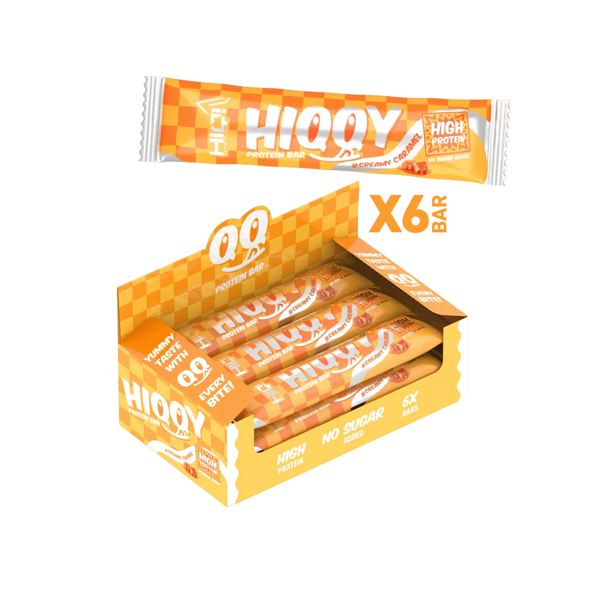 HIQQY Protein Bar – 16q protein, şəkərsiz formula ilə əzələ inkişafı və enerji; şokolad örtüklü ideal diyet qəlyanaltı.