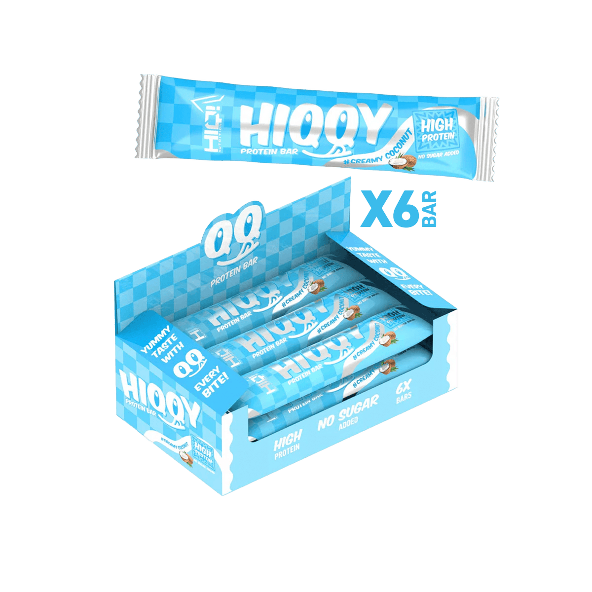 HIQQY Protein Bar – 16q protein, şəkərsiz formula ilə əzələ inkişafı və enerji; şokolad örtüklü ideal diyet qəlyanaltı.