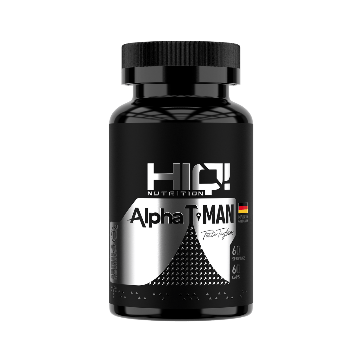 HIQ Alpha T-Man – Tribulus, Maca, Jinseng və vitamin-minerallarla testosteron, enerji və kişi sağlamlığı dəstəyi.