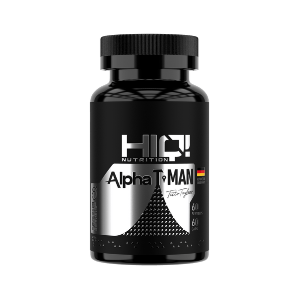 HIQ Alpha T-Man – Tribulus, Maca, Jinseng və vitamin-minerallarla testosteron, enerji və kişi sağlamlığı dəstəyi.