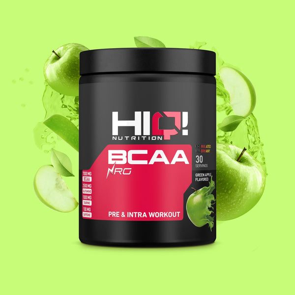 HIQ BCAA NRG – BCAA və qlutaminlə əzələ qorunması, taurin və kafeinlə enerji; intensiv məşqdə performans və əzələ inkişafı dəstəyi.
