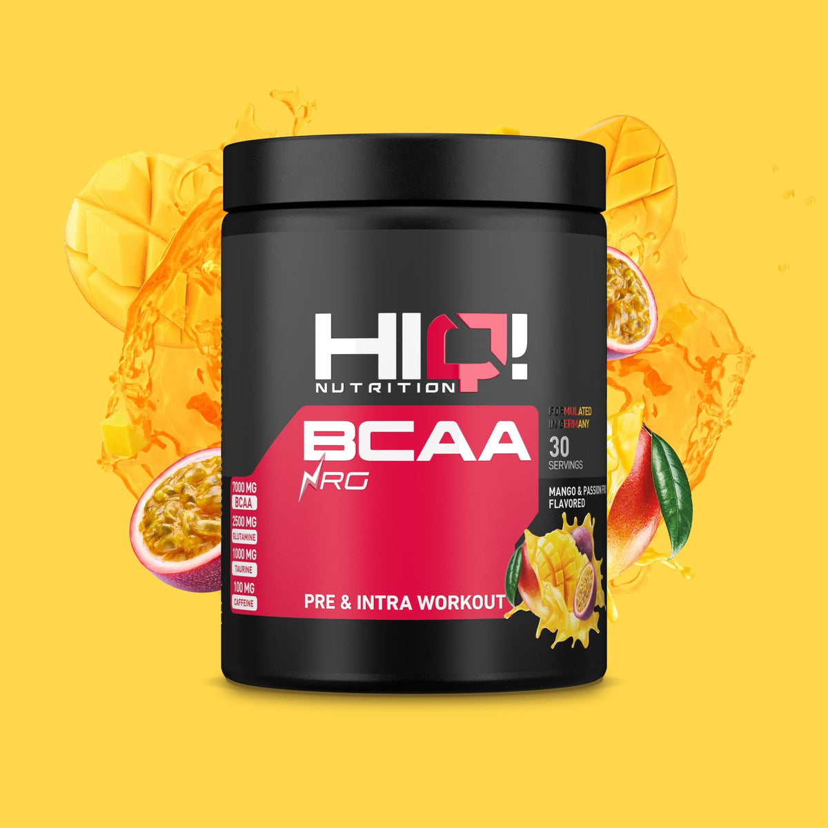 HIQ BCAA NRG – BCAA və qlutaminlə əzələ qorunması, taurin və kafeinlə enerji; intensiv məşqdə performans və əzələ inkişafı dəstəyi.