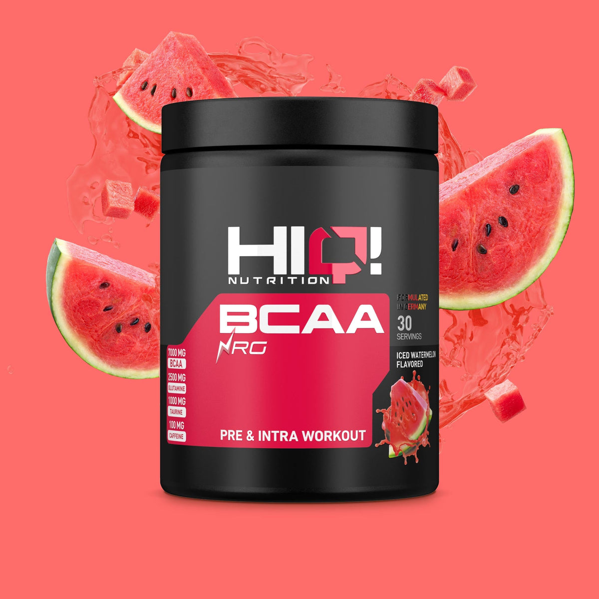 HIQ BCAA NRG – BCAA və qlutaminlə əzələ qorunması, taurin və kafeinlə enerji; intensiv məşqdə performans və əzələ inkişafı dəstəyi.