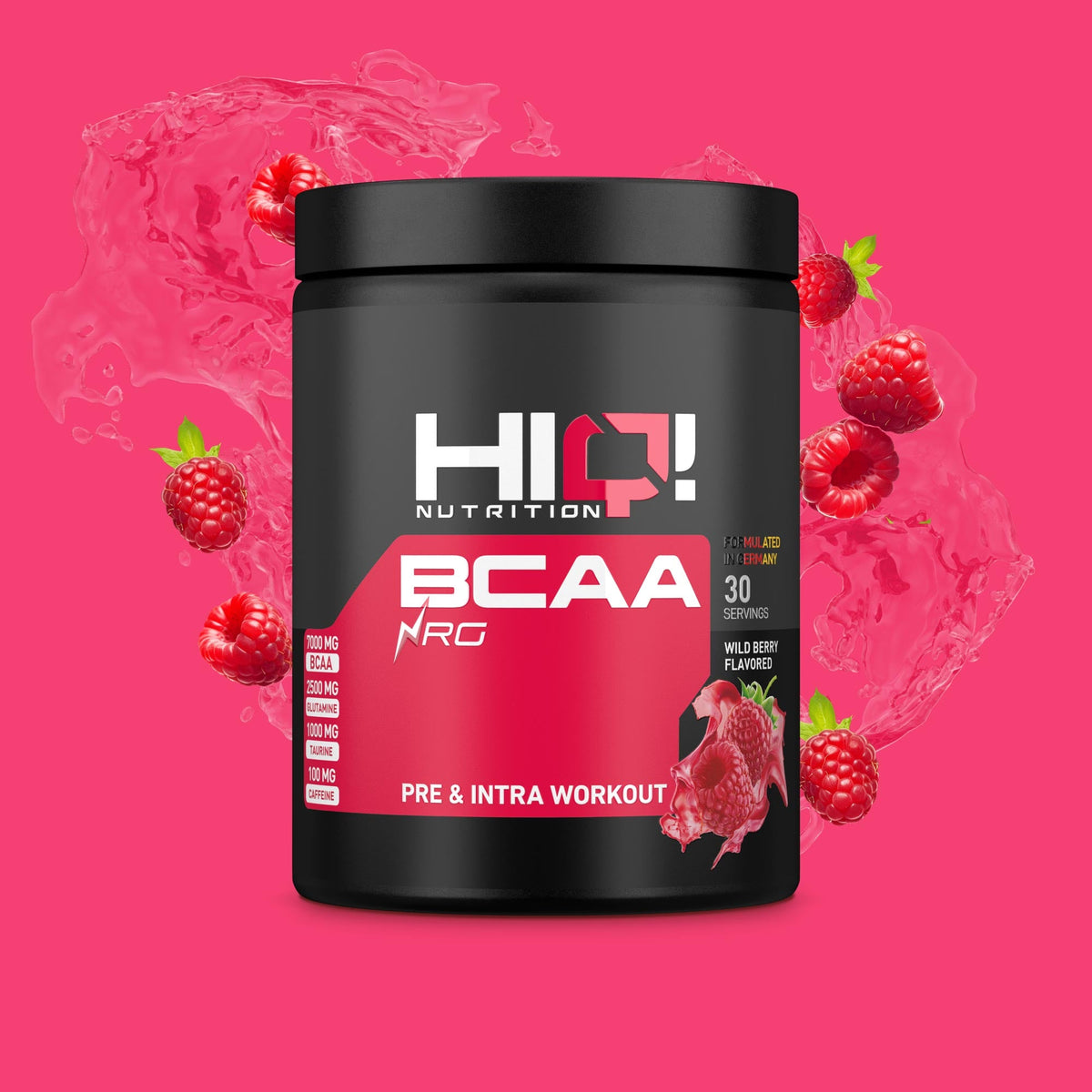 HIQ BCAA NRG – BCAA və qlutaminlə əzələ qorunması, taurin və kafeinlə enerji; intensiv məşqdə performans və əzələ inkişafı dəstəyi.
