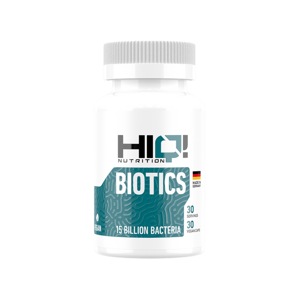 HIQ Biotics – 15 milyard probiotik, inulin, guar saqqızı; B2, D3 ilə bağırsaq, enerji, immunitet və sümük sağlamlığı dəstəyi.