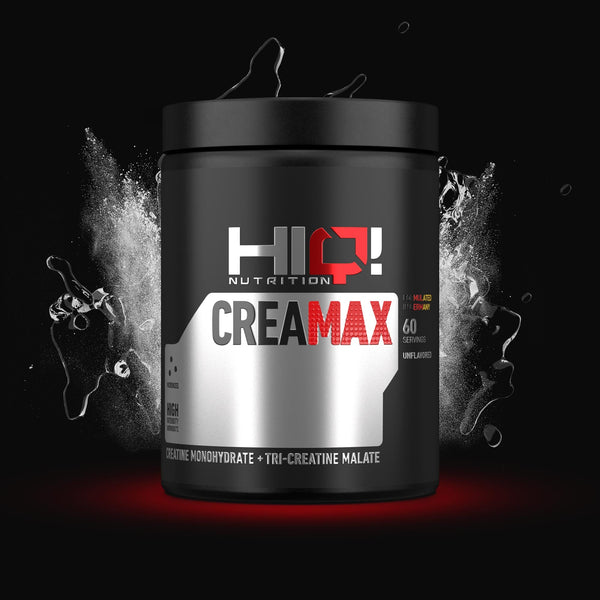HIQ Creamax – 5q kreatin monohidrat və Tri-Creatine Malate ilə sürətli sorulma, enerji, dözümlülük və əzələ inkişafı dəstəyi.