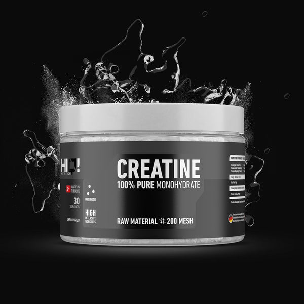HIQ Creatine – %100 saf 200 Mesh mikronizə kreatinlə sürətli sorulma, enerji və performans; məşq və yarış sonrası bərpa dəstəyi.