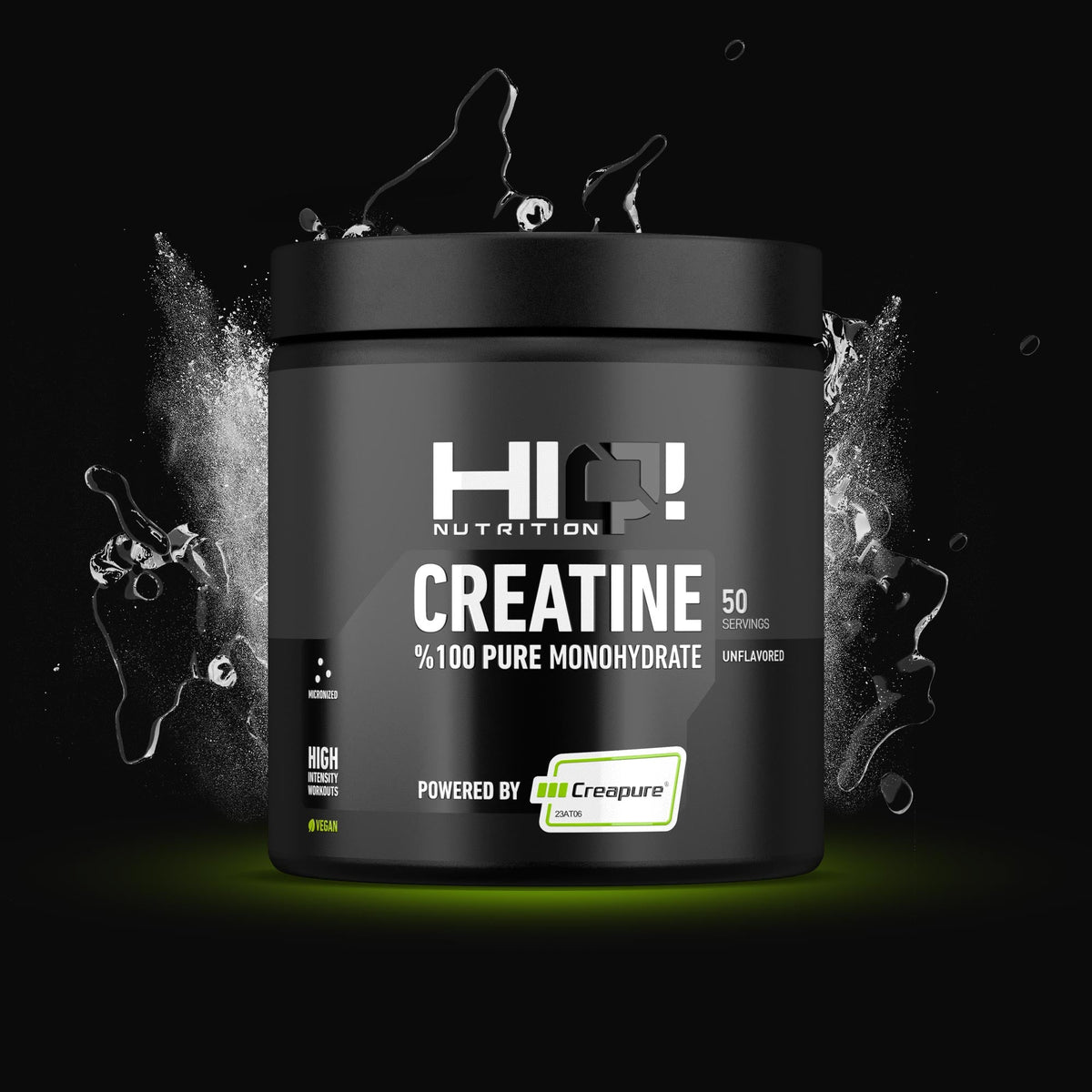 HIQ Creatine – Alman istehsalı %100 saf Creapure® ilə performans, fosforilkreatin artımı və əzələ bərpası dəstəyi.