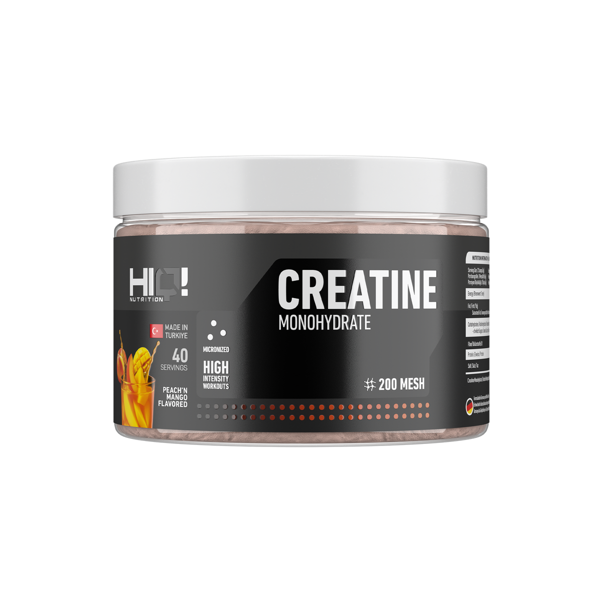 HIQ Kreatin – 200 Mesh mikronizə kreatinlə sürətli sorulma, ATP dəstəyi, performans artımı və əzələ bərpasının sürətləndirilməsi.