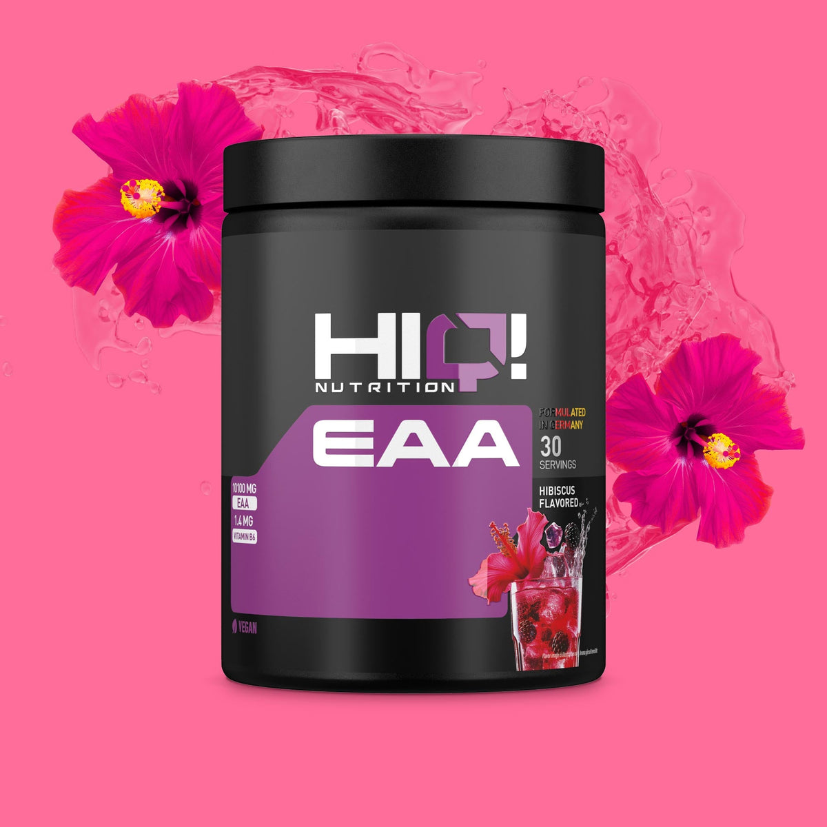 HIQ EAA Clear – 8 əsas amin turşusu və B6 ilə əzələ bərpası, inkişaf, performans, toparlanma və protein metabolizması dəstəyi.