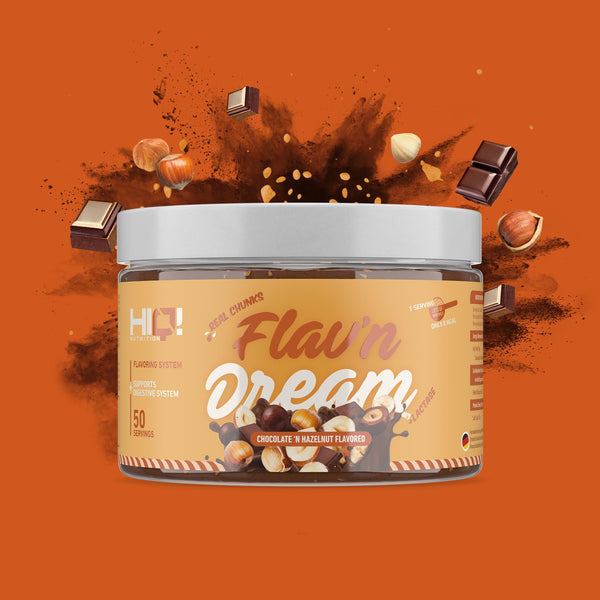 HIQ Flav’n Dream – yalnız 8 kalori; inulinlə həzm dəstəyi, istiliyədavamlı aroma ilə diyet yemək və içkilər üçün ideal.