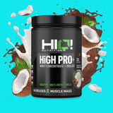 HIQ High Pro+ – WPC80, WPI90, L-Glutamin, Digezyme® və B6 ilə əzələ inkişafı, protein metabolizması dəstəyi; şəkərsiz protein.