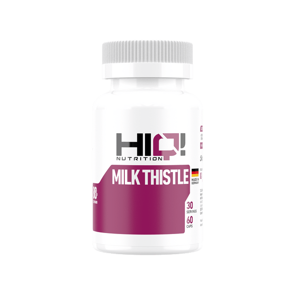 HIQ Milk Thistle – %80 silimarinlə qaraciyər qorunması, detoks dəstəyi və antioksidant təsirlə sərbəst radikallara qarşı müdafiə.