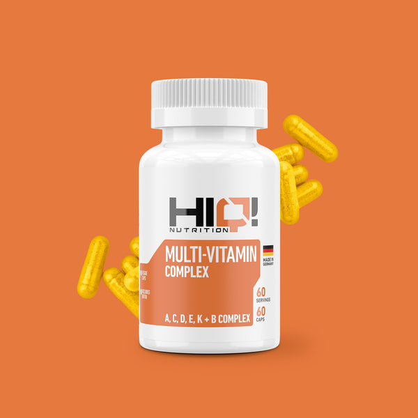 HIQ Multi-Vitamin Kompleksi – 13 vitaminlə immunitet, sümük, enerji, sinir sistemi dəstəyi; gündəlik ehtiyac bir kapsulda.