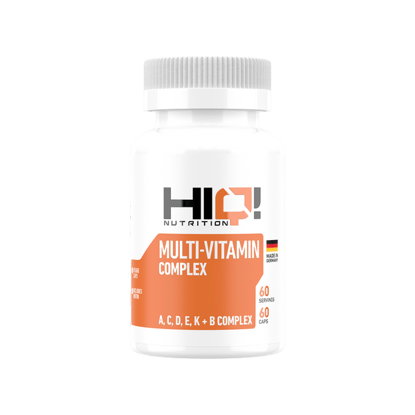 HIQ Multi-Vitamin Kompleksi – 13 vitaminlə immunitet, sümük, enerji, sinir sistemi dəstəyi; gündəlik ehtiyac bir kapsulda.