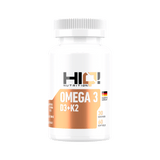 HIQ Omega 3 D3+K2 – 500mq EPA, 250mq DHA, D3 və K2 ilə ürək, beyin, sümük dəstəyi; D3-K2 birləşməsi ilə maksimum fayda.