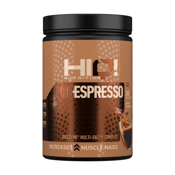HIQ PROESPRESSO – 24q zərdab proteini, real qəhvə dadı, B6 vitamini və Digezyme® ilə həzm və protein dəstəyi.