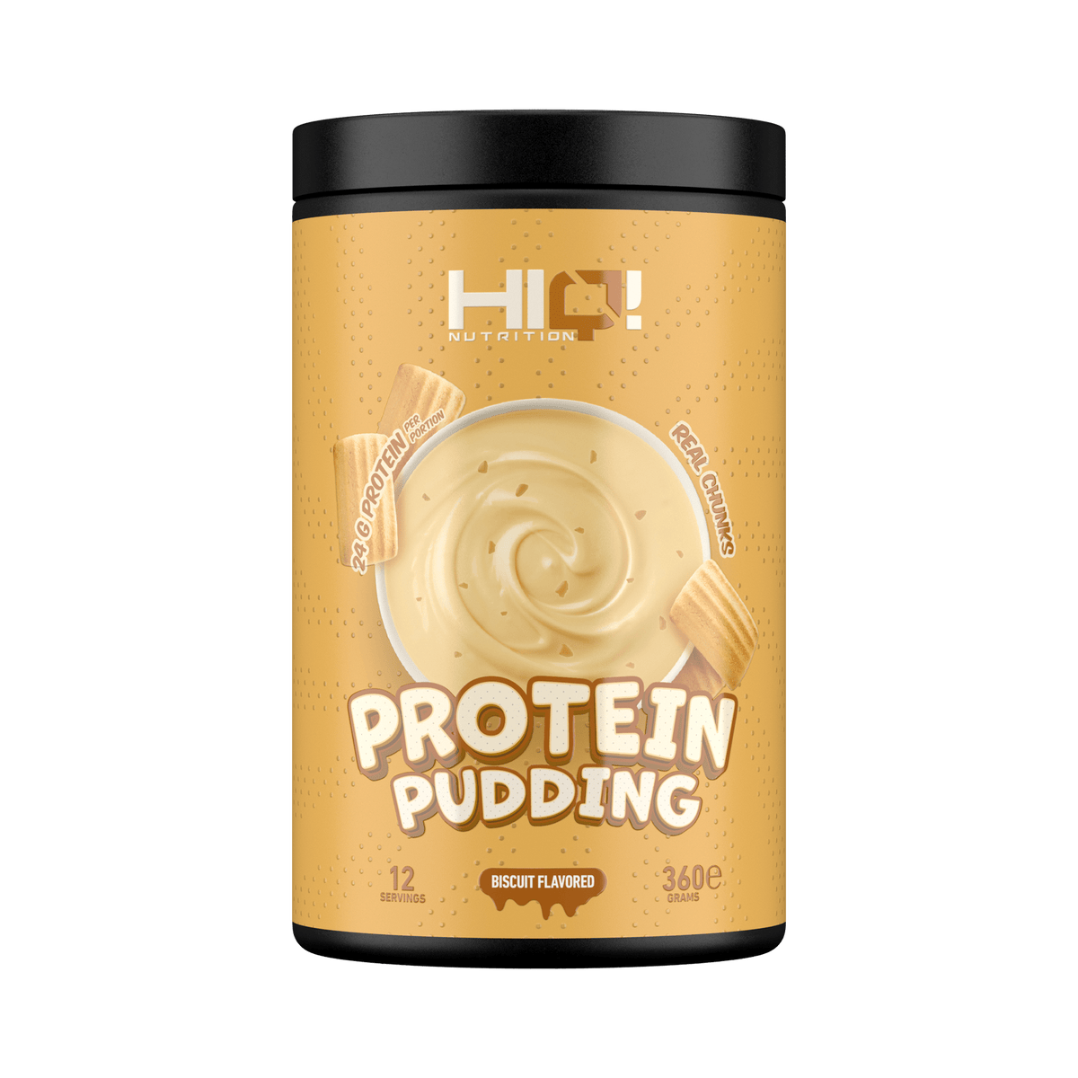 HIQ Protein Pudding – 24q süd proteini ilə əzələ inkişafı; şəkərsiz, az yağlı, dadlı və idmançılar üçün ideal desert alternativi.