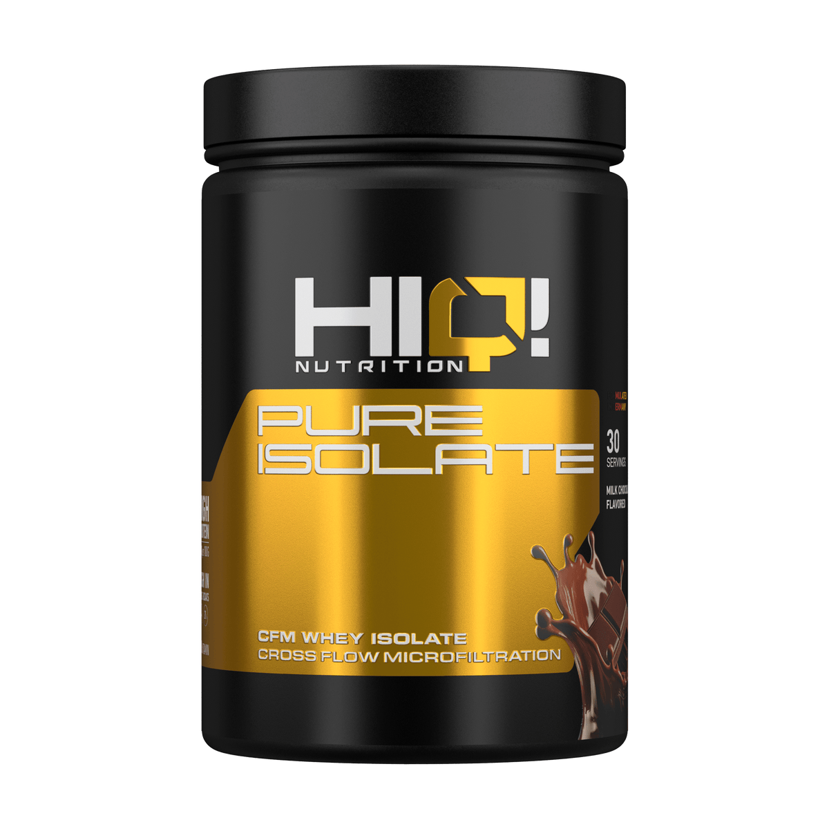 HIQ Pure Isolate – sürətli sorulan CFM İzolyat Whey, yüksək BCAA; az karbohidrat-yağ, yağsız əzələ artımı, şəkərsiz protein.