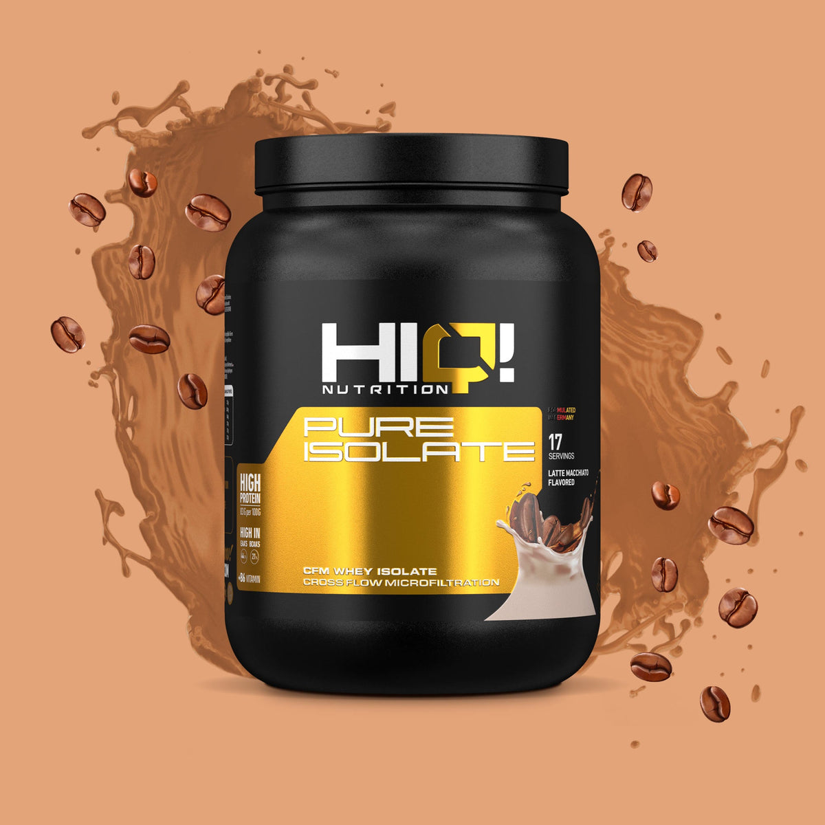 HIQ Pure Isolate – az karbohidrat-yağlı CFM İzolyat Whey, sürətli sorulma, yüksək BCAA ilə yağsız əzələ artımı, aspartamsız.