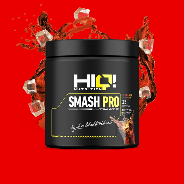 HIQ Smash Pro – beta-alanin, arjinin AKG, L-sitrülin, B6 ilə enerji, yorğunluq azalması, qan axını və intensiv məşq performansı.