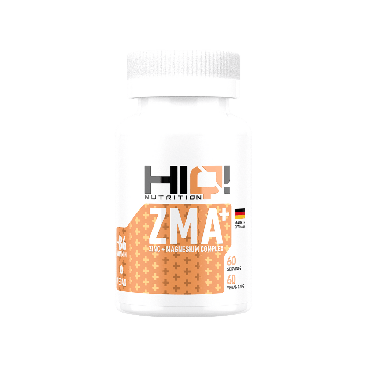 HIQ ZMA + B6 – maqnezium, sink və B6 vitamini ilə əzələ bərpası, yuxu keyfiyyəti və təbii testosteron dəstəyi.