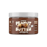 HIQ şokolad aromalı fıstıq əzməsi – %100 fıstıq, real şokolad parçalı, yüksək zülal və lifli, qlütensiz, şəkərsiz, vegan.